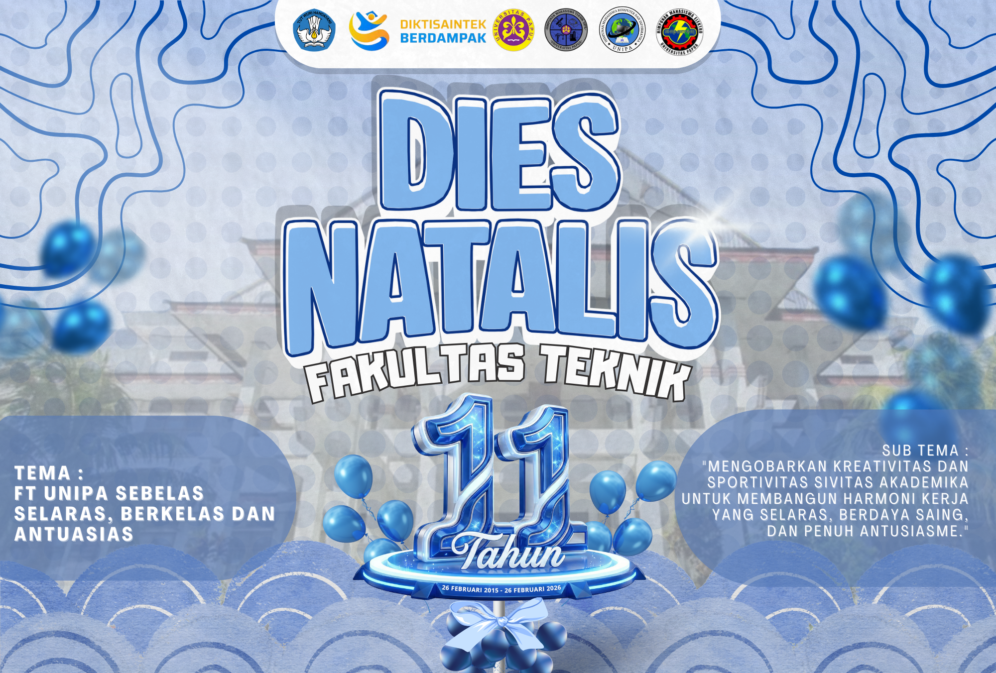 Semarak Dies Natalis Fakultas Teknik: Mari Hadiri Perayaan Puncaknya Besok!